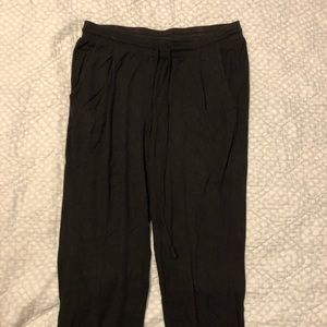 H&M black skinny joggers with drawstring